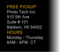 PHOTO TECH INC. 910 5TH AVE, SUITE 101, BALDWIN, WI 54002